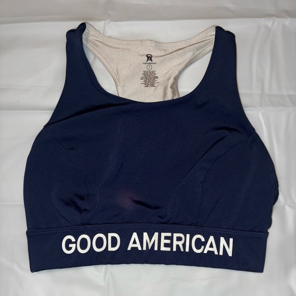 2/$35 Good American Sports Bra Athletic Wear Size 1 Workout Exercise Top Bralet - Picture 1 of 7